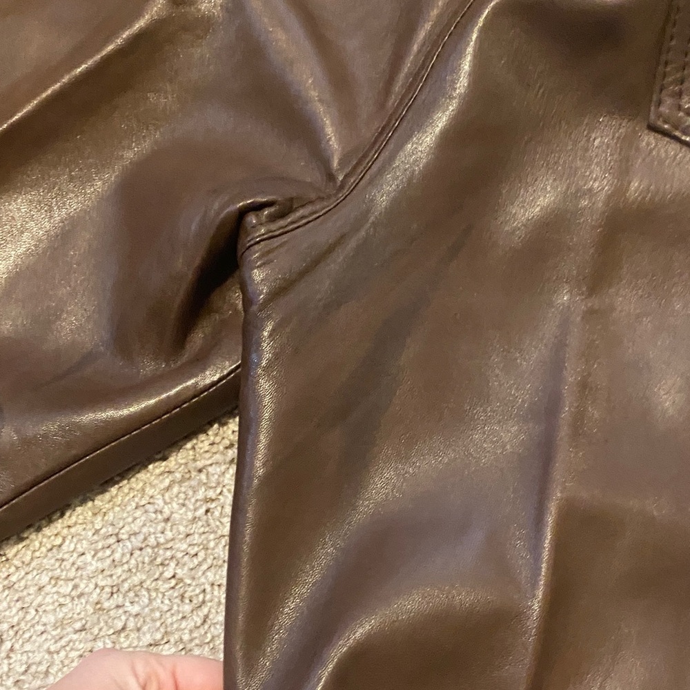 Vintage Leather Lanna pants size 10 Brown - Picture 13 of 16